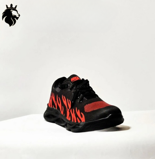 Men's Rubber Comfortable Joggers , Red Fire - 39